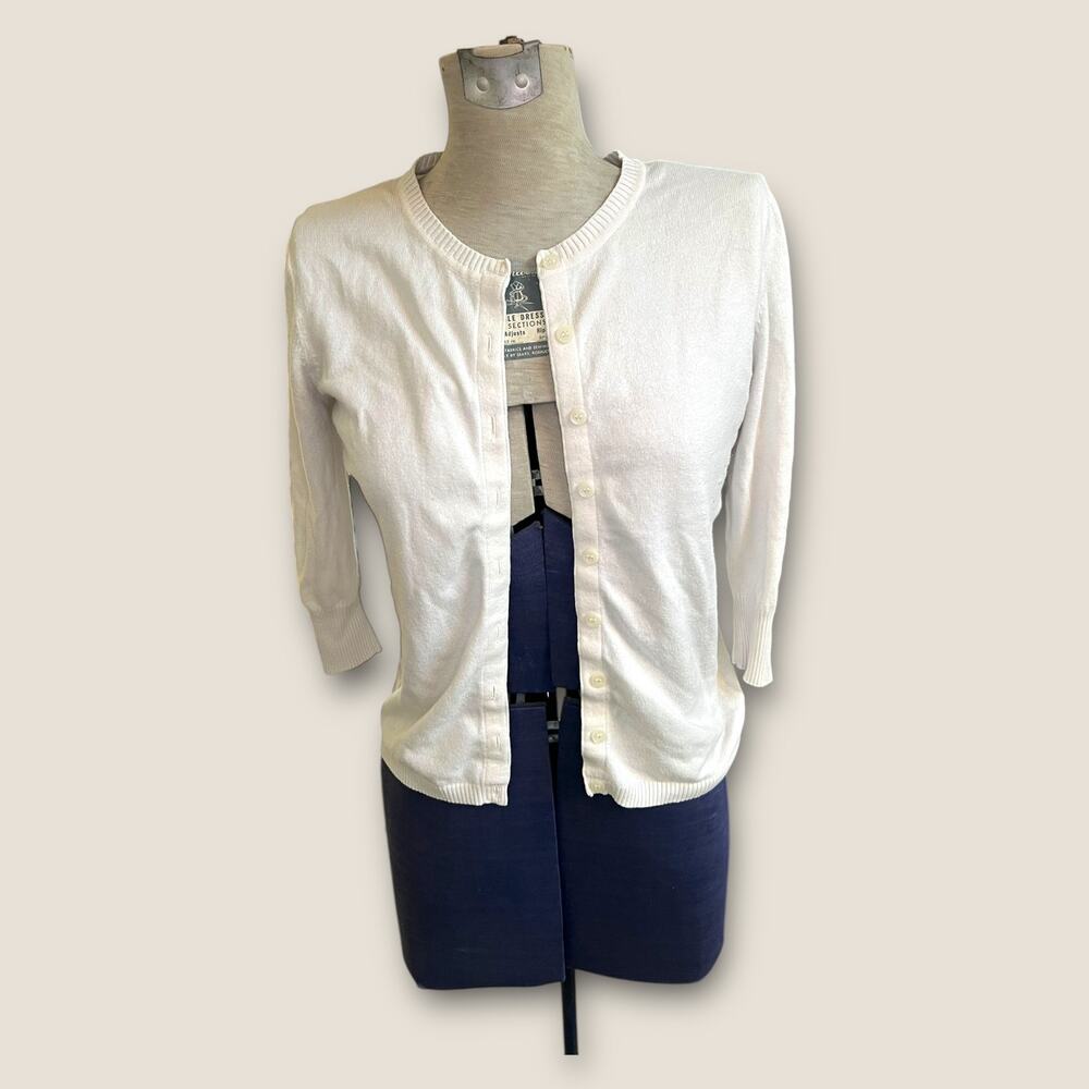 White cardigan